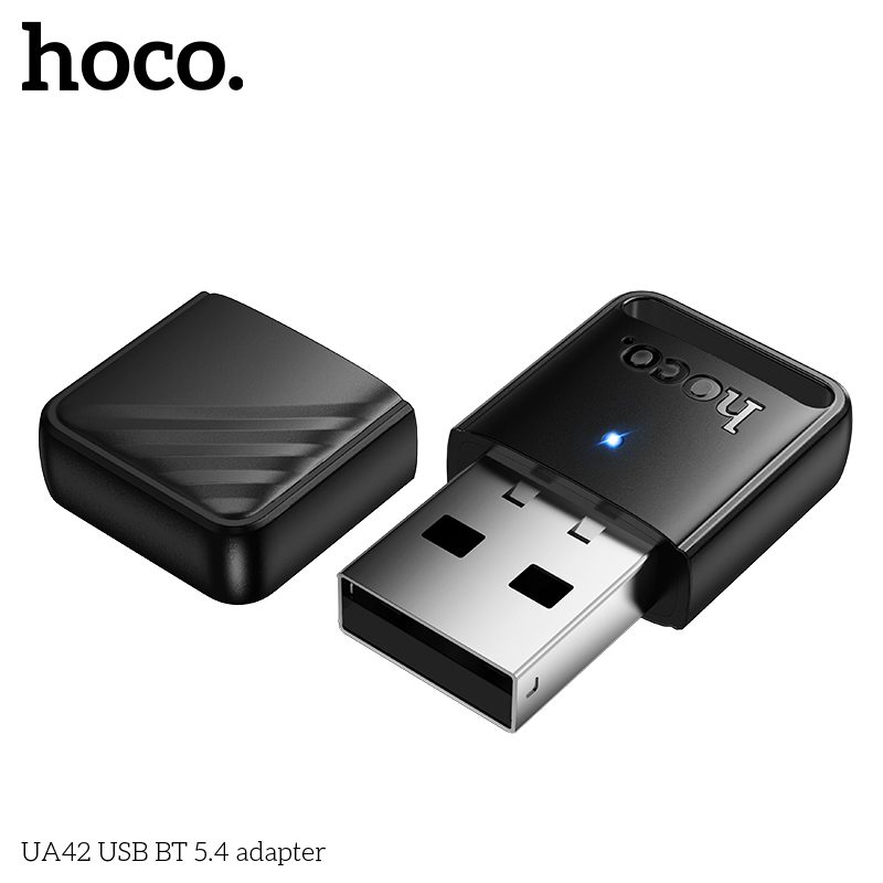 HOCO UA42 Mini Portable USB Bluetooth 5.4 Adapter – Black - Image 2