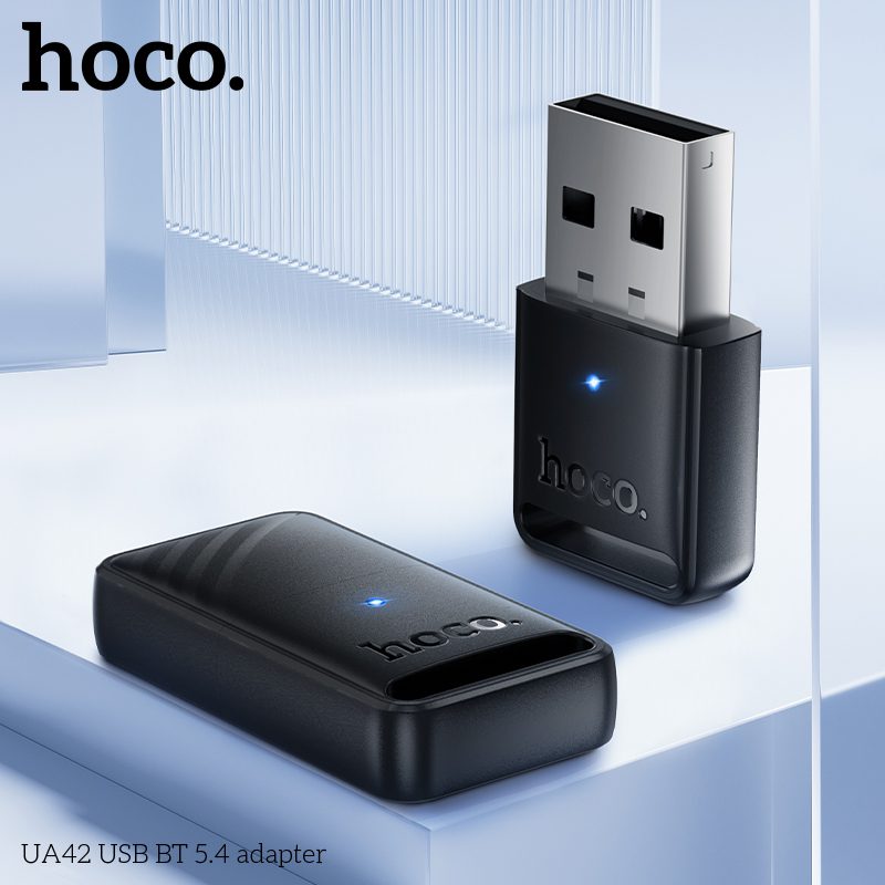 HOCO UA42 Mini Portable USB Bluetooth 5.4 Adapter – Black - Image 5