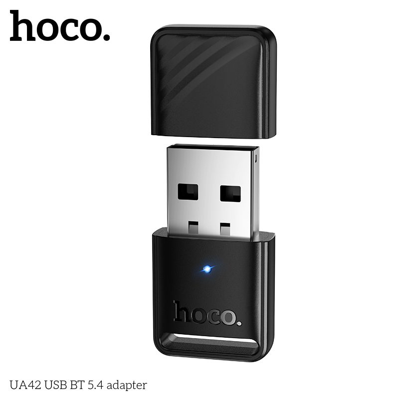 HOCO UA42 Mini Portable USB Bluetooth 5.4 Adapter – Black - Image 3