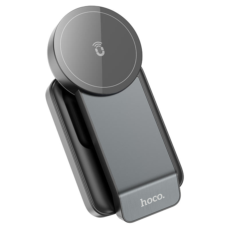 HOCO CQ3 Motorcycle Folding 3-in-1 Magnetic Wireless Fast Charger – Black - Image 2