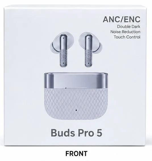 Buds Pro 5 Wireless Bluetooth Earbuds | HD Sound | Touch Control | Noise Reduction — product image 1