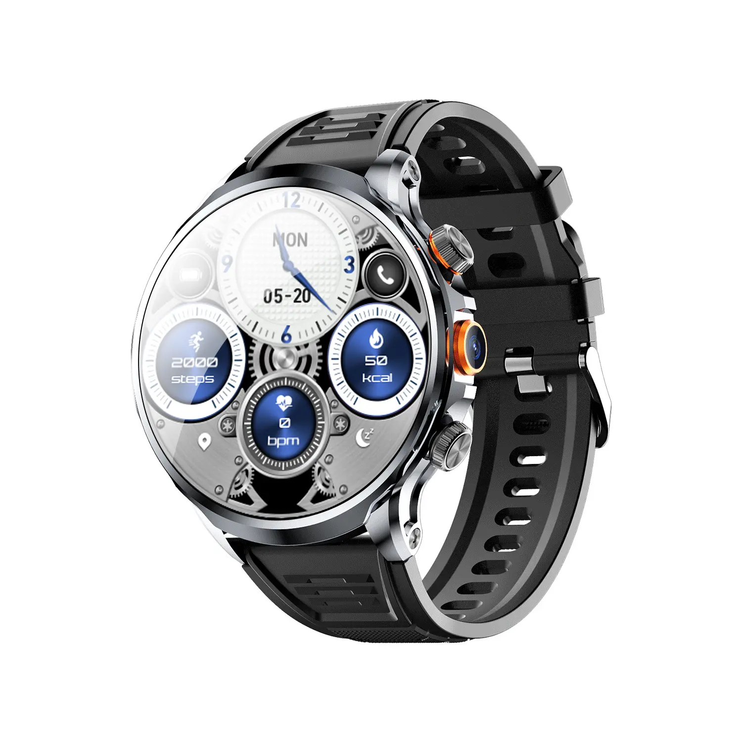 NEW 4G Android H18 Smart Watch 1.95 inch Large Spherical Screen Camera Video Call With 1100mAh Big Battery Outdoor Sport Men - Image 5