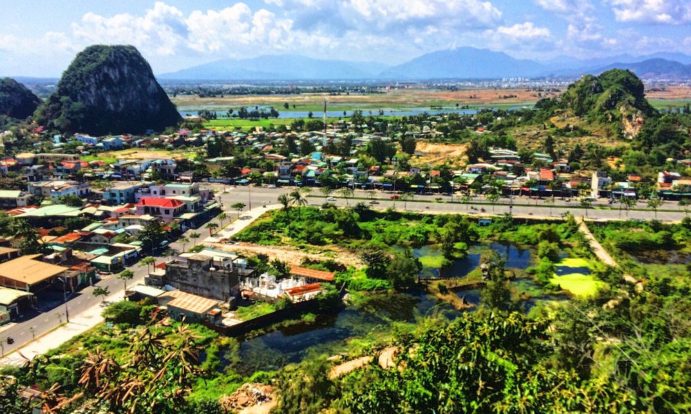 The Marble Mountains (Ngu Hanh Son) from Da Nang or Hoi An