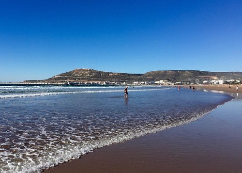 Plage d'Agadir (Agadir Beach) — Long Atlantic Beachfront Promenade + Sunset Walk (Free Entry)