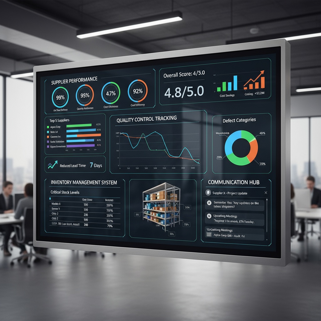 Supplier management dashboard