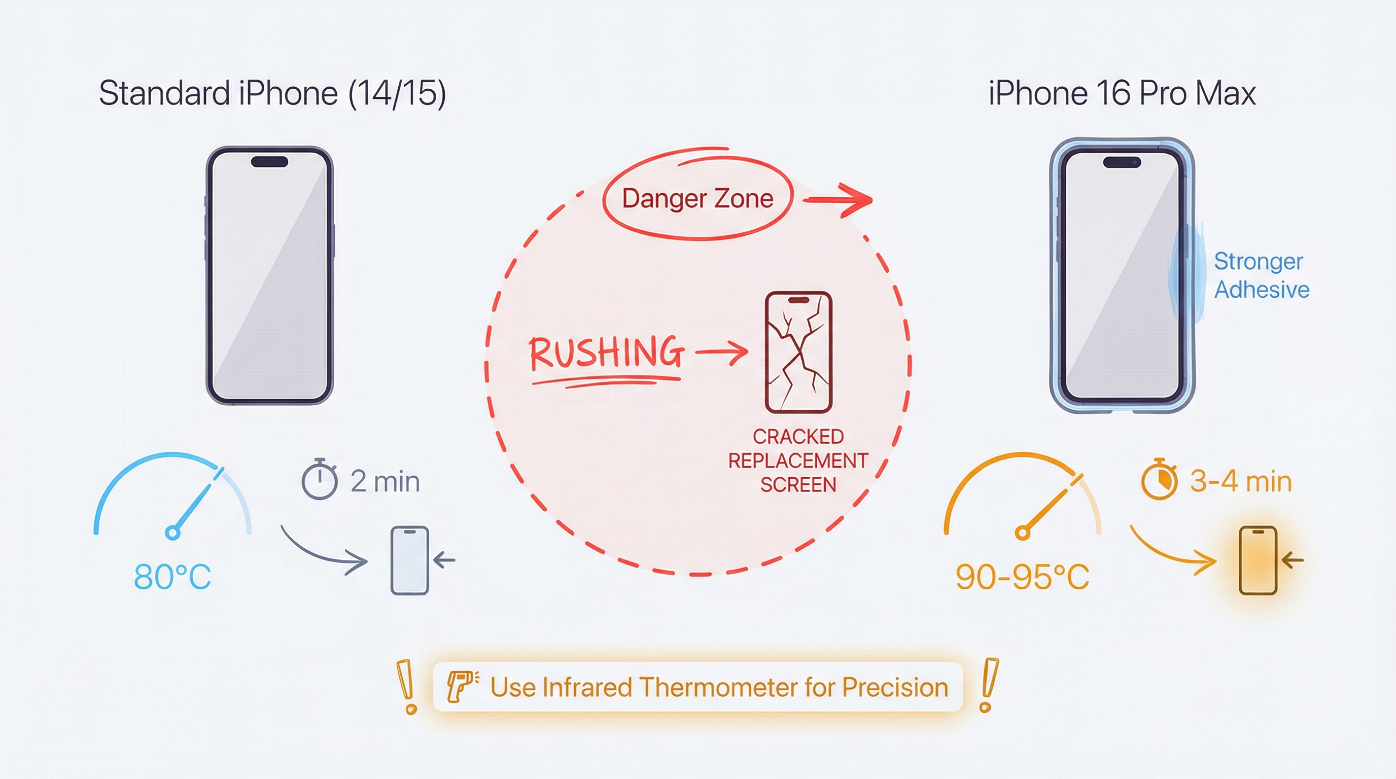 iPhone 16 Pro Max Screen Replacement — OLED quality tiers and pricing