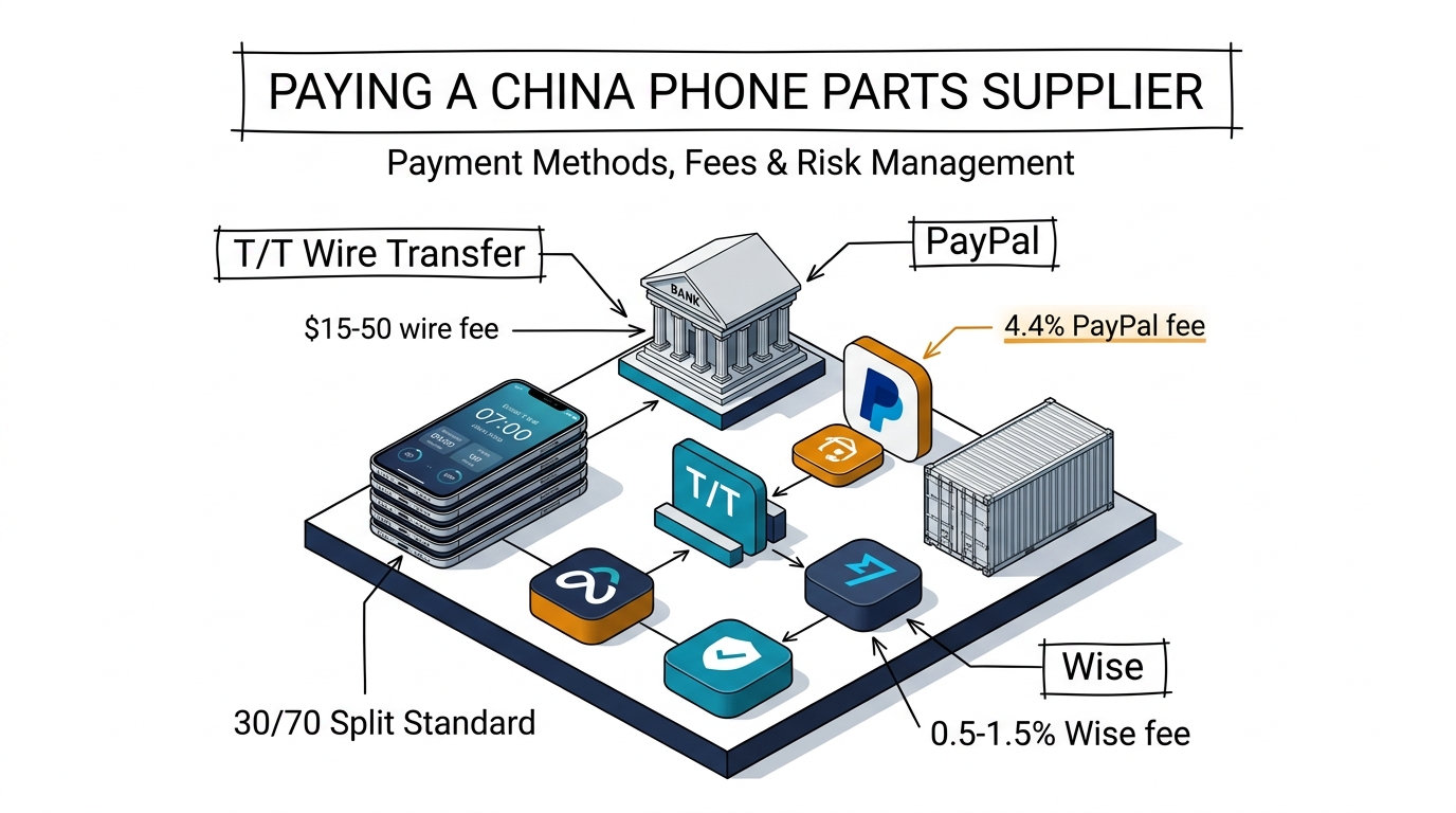 Paying a China Phone Parts Supplier: Payment Methods, Trade Terms, and How to Reduce Risk