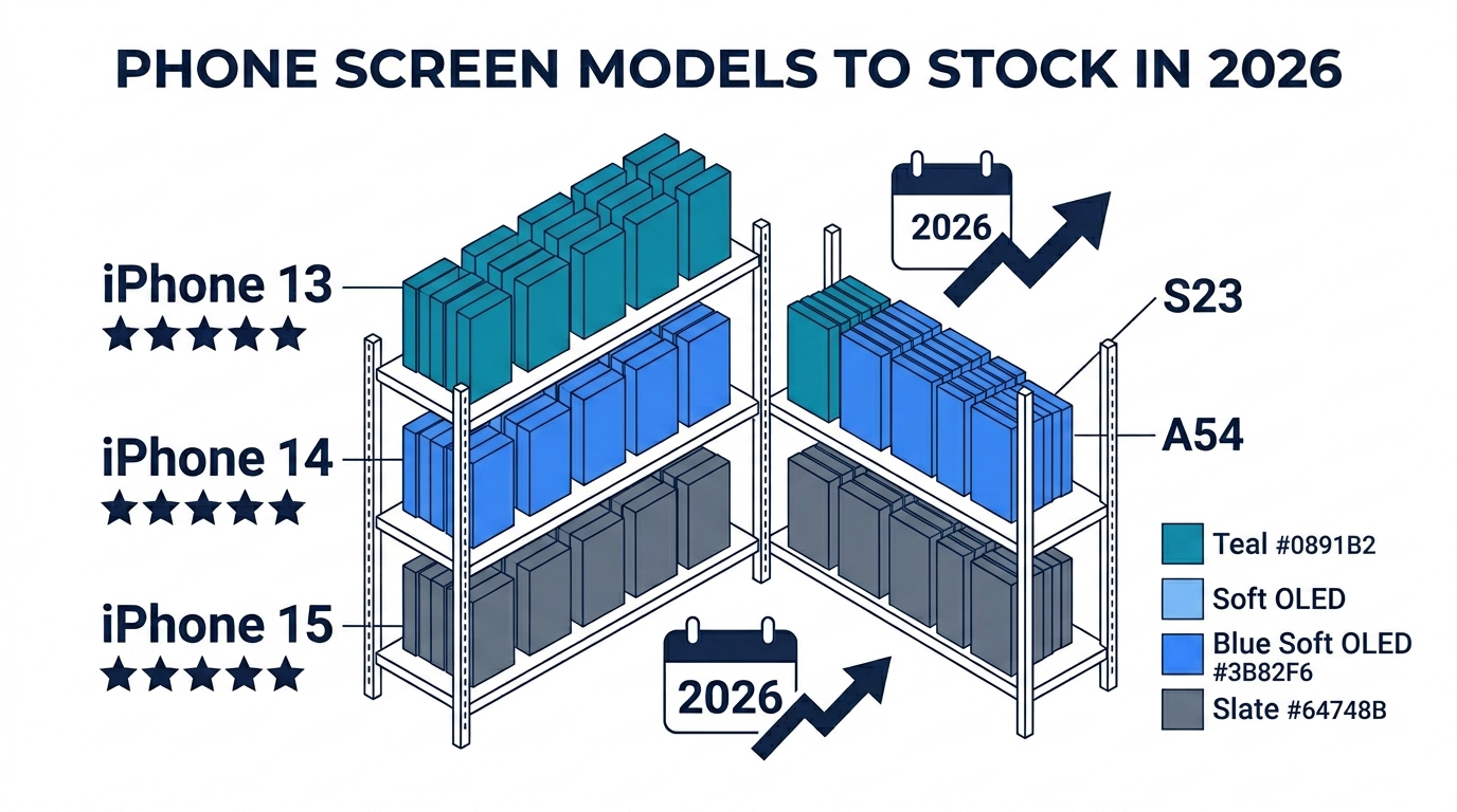 Which Phone Screen Models Should Repair Shops Stock in Bulk in 2026?