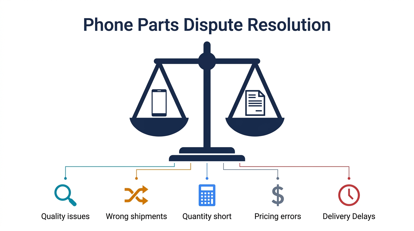 Phone Parts Dispute Resolution: How to Handle Quality Issues, Wrong Shipments, and Supplier Conflicts