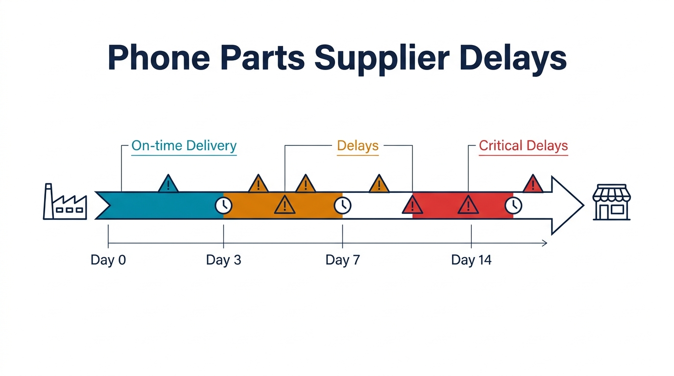 Why Your Phone Parts Order Is Late — and How to Prevent Supplier Delays