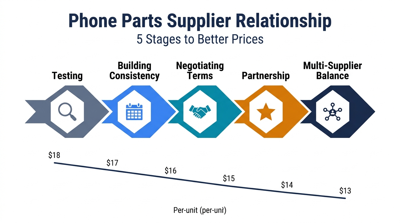 Build Long-Term Phone Parts Supplier Relationships (and Get Better Prices)