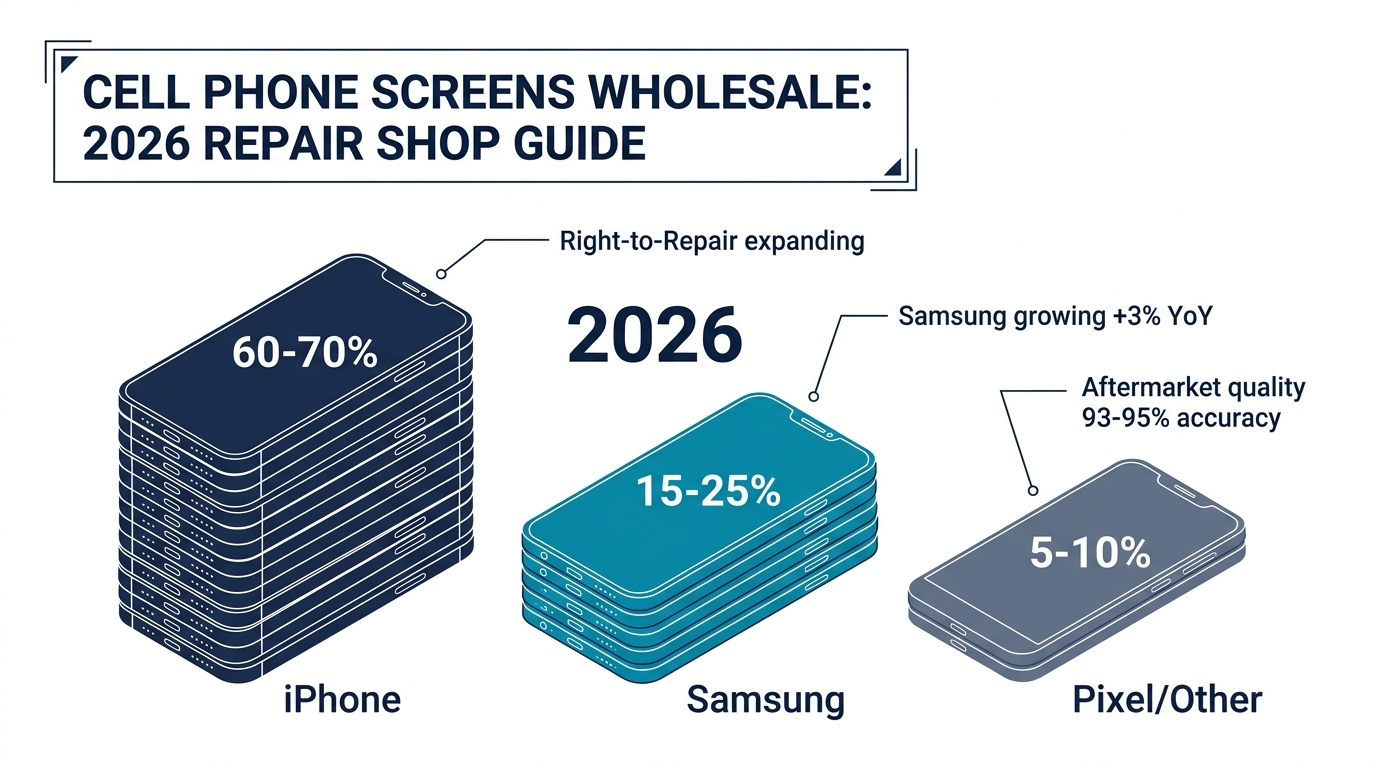 Cell Phone Screens Wholesale 2026: Brand Priorities and Stock Plan for Repair Shops