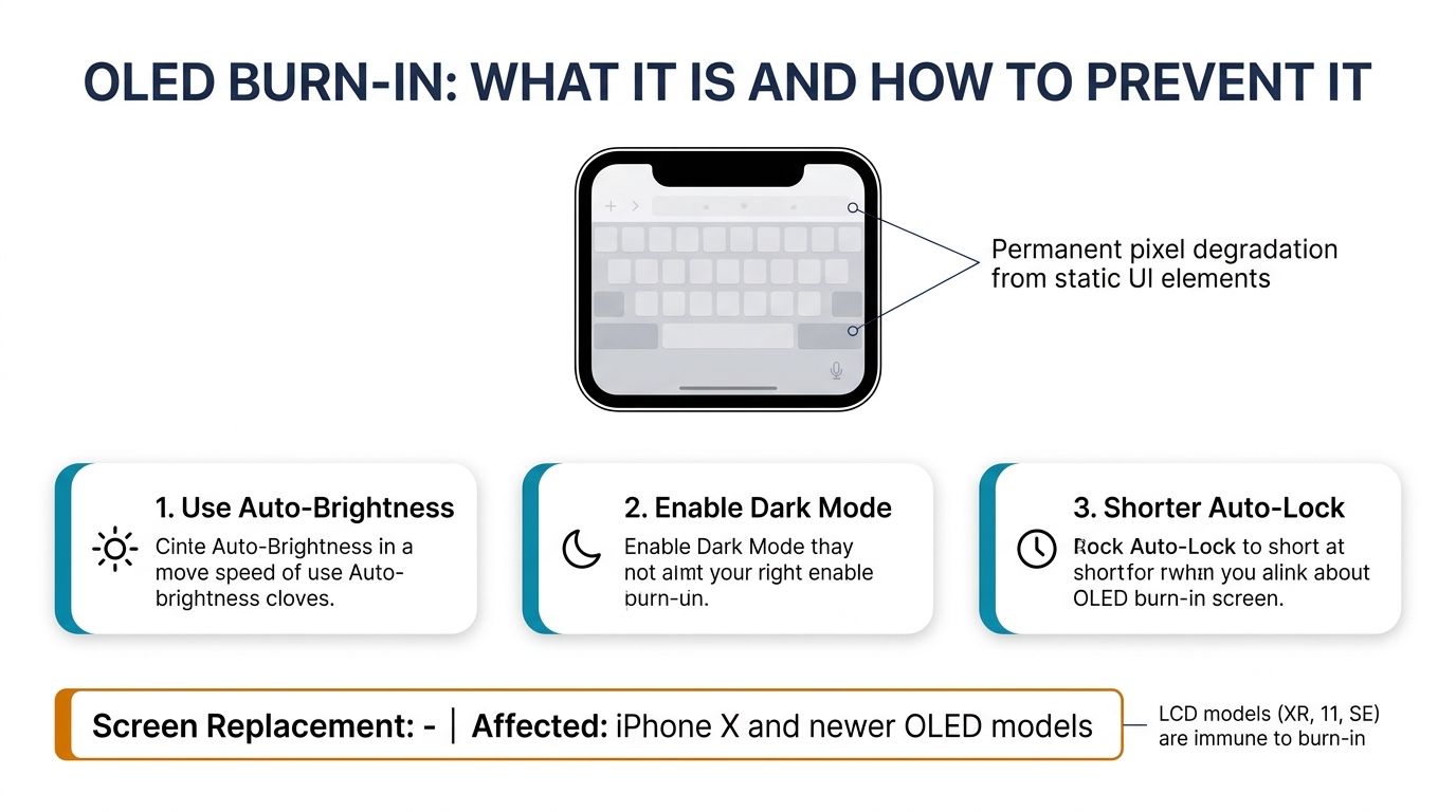 OLED burn-in explanation and prevention tips for iPhone screens