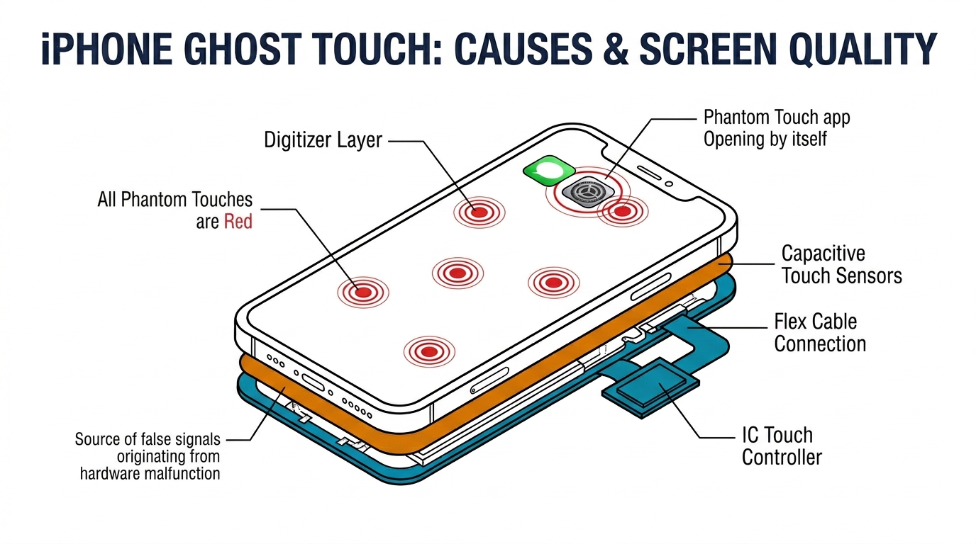 iPhone Ghost Touch: Why It Happens and How Screen Quality Matters