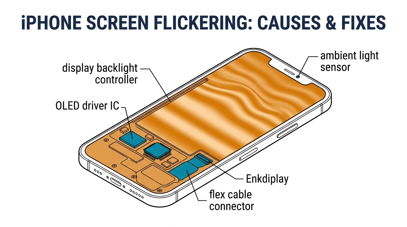 iPhone Screen Flickering: Causes, Fixes, and When You Need a New Screen
