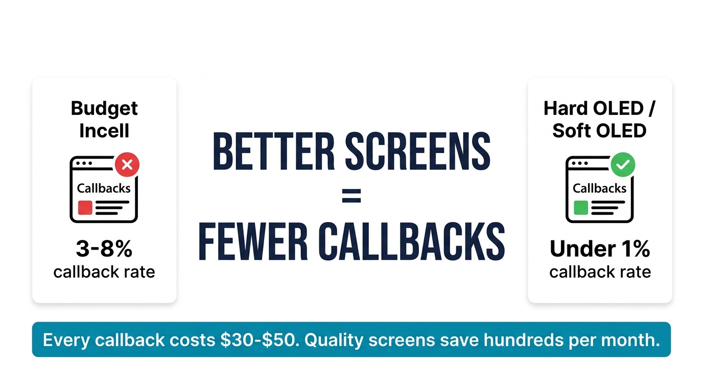 Key takeaways — touch not working after screen replacement