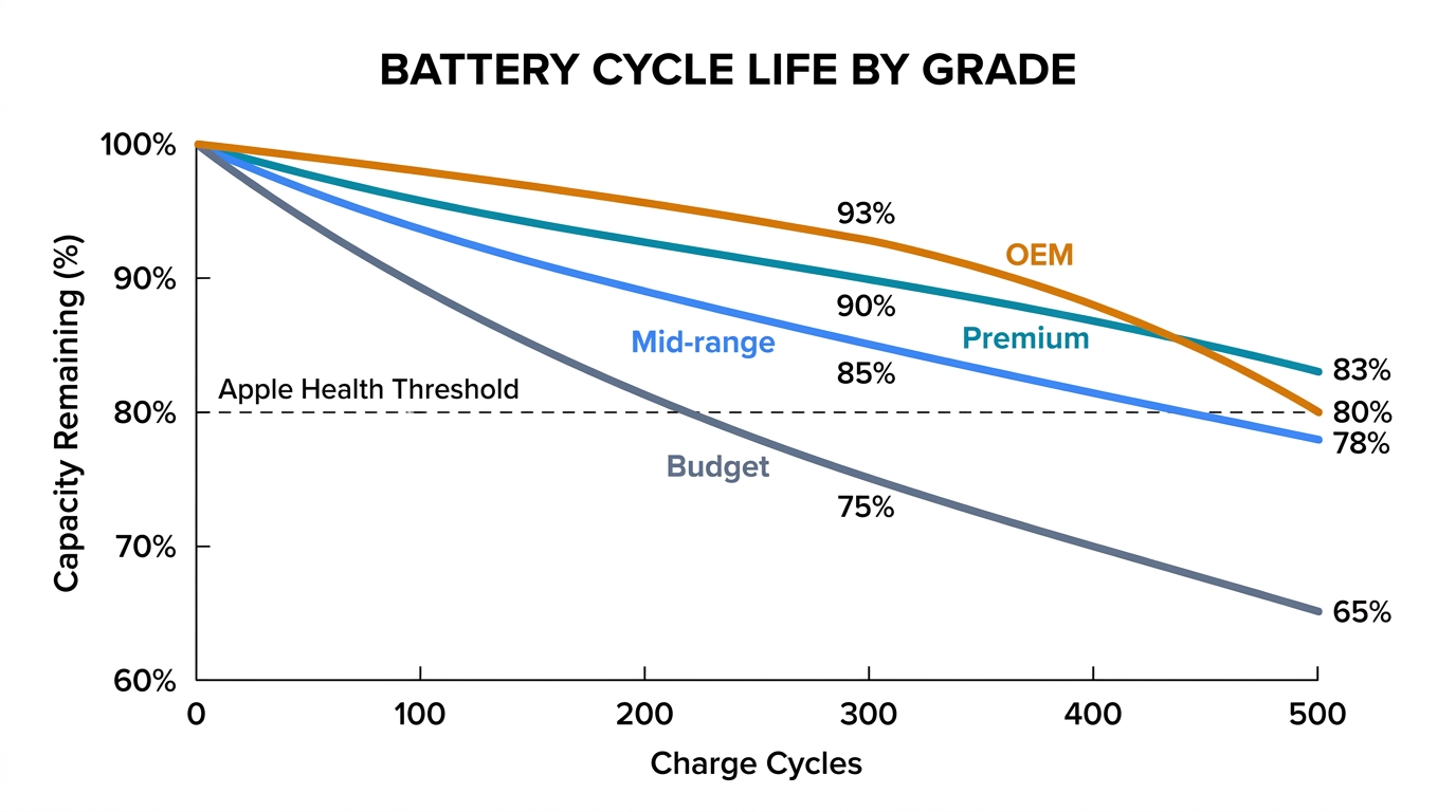 What Makes One iPhone Battery Better Than Another — infographic