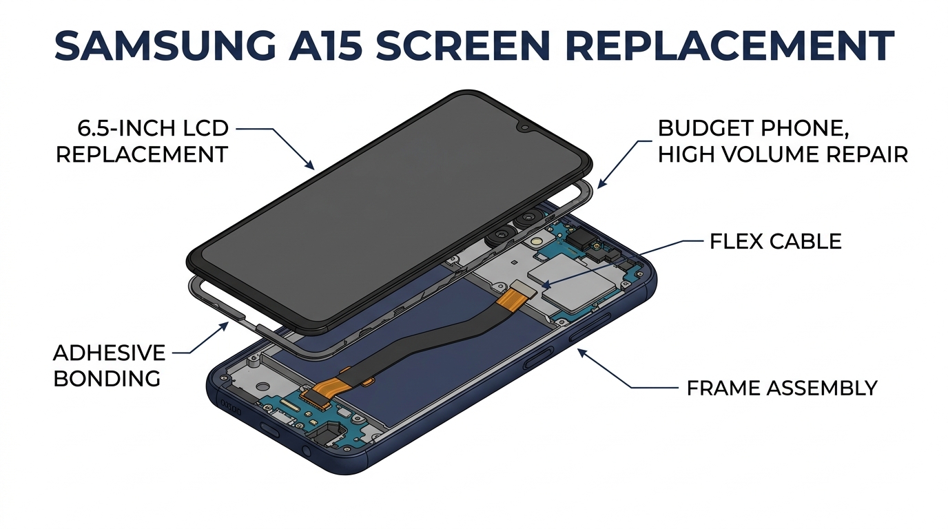 Samsung Galaxy A15 Screen Replacement: LCD Quality, Cost, and Repair Guide