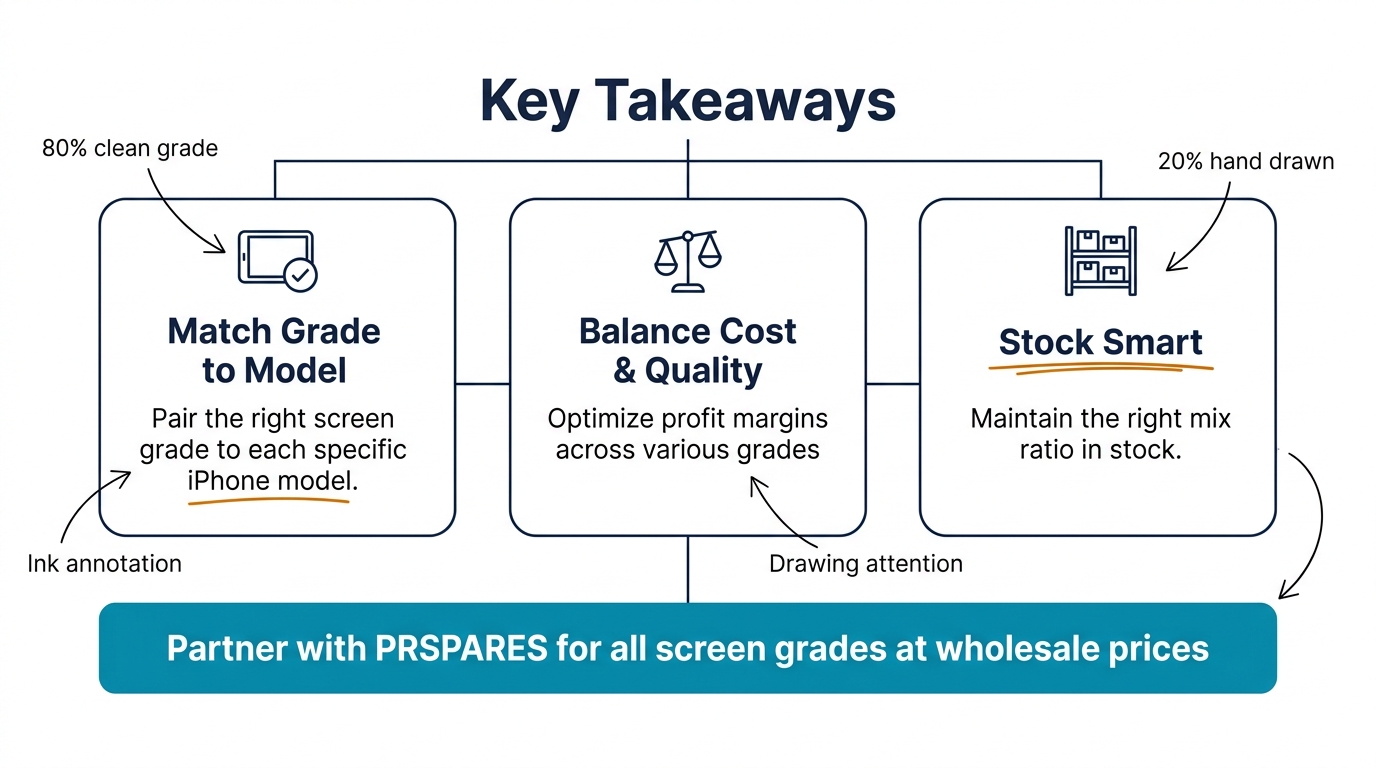 Key takeaways for choosing LCD vs OLED screen grades