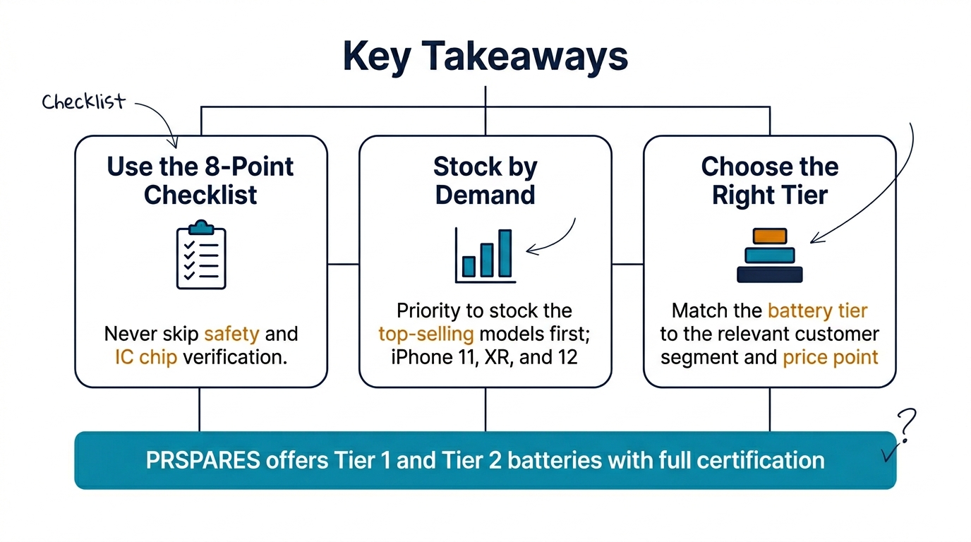 Key takeaways for buying iPhone batteries in bulk