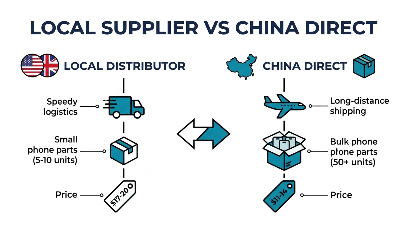 Local Supplier vs China Direct: When Paying More Actually Saves Money for Repair Shops