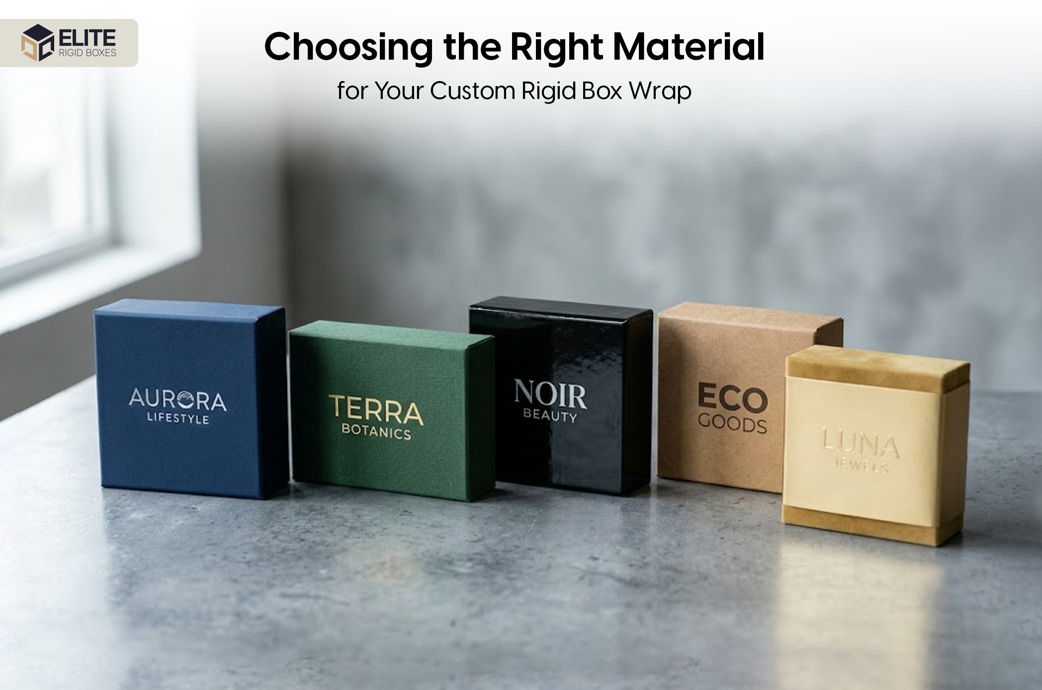 Choosing the Right Material for Your Custom Rigid Box Wrap