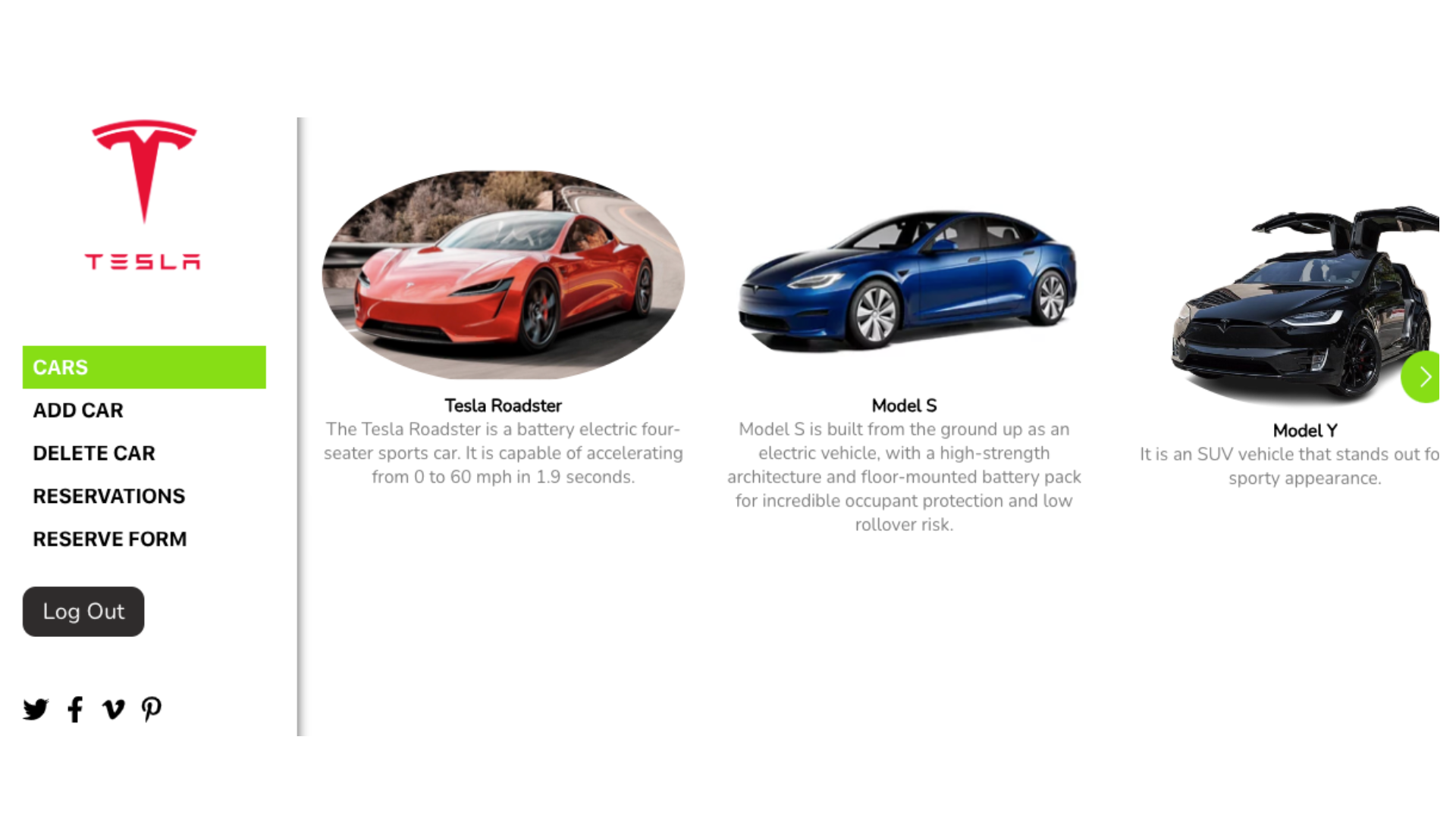 Tesla Car Booking