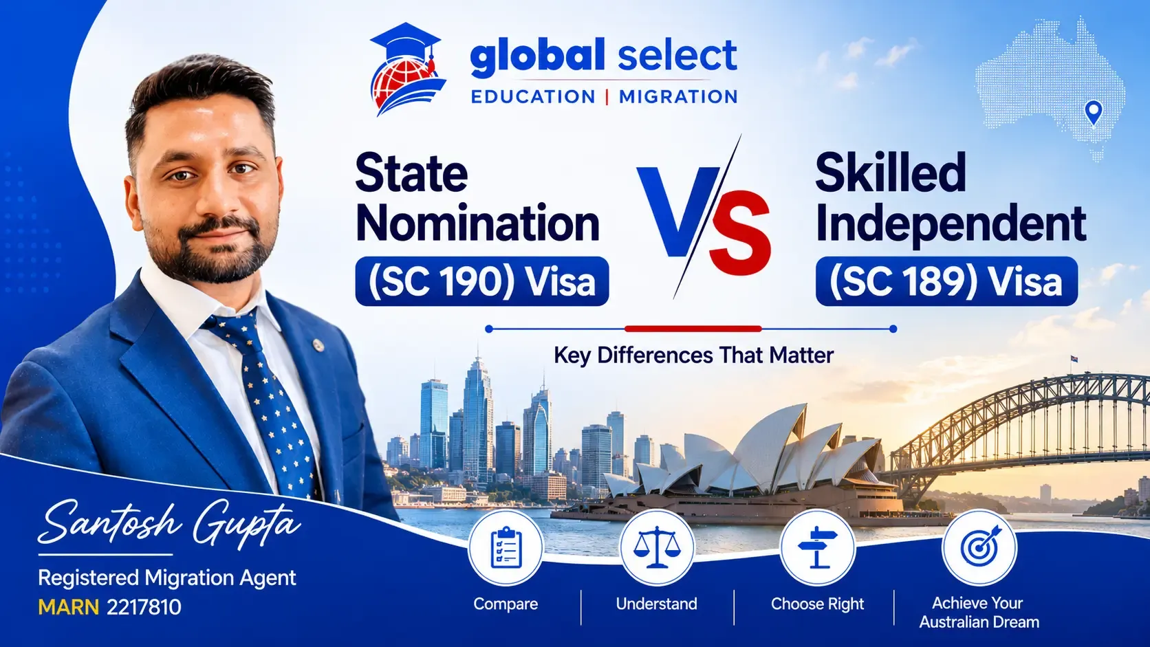 State Nominated Visa (Subclass 190) vs Skilled Independent Visa (Subclass 189)