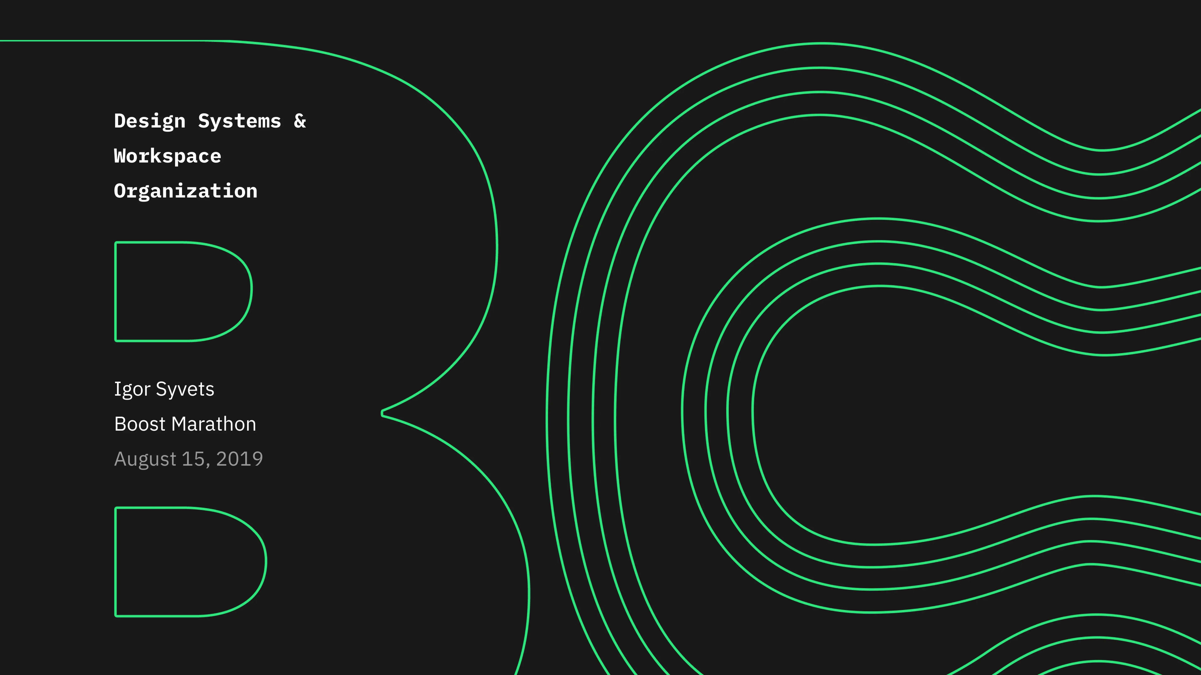 Design Systems & Workspace Organization