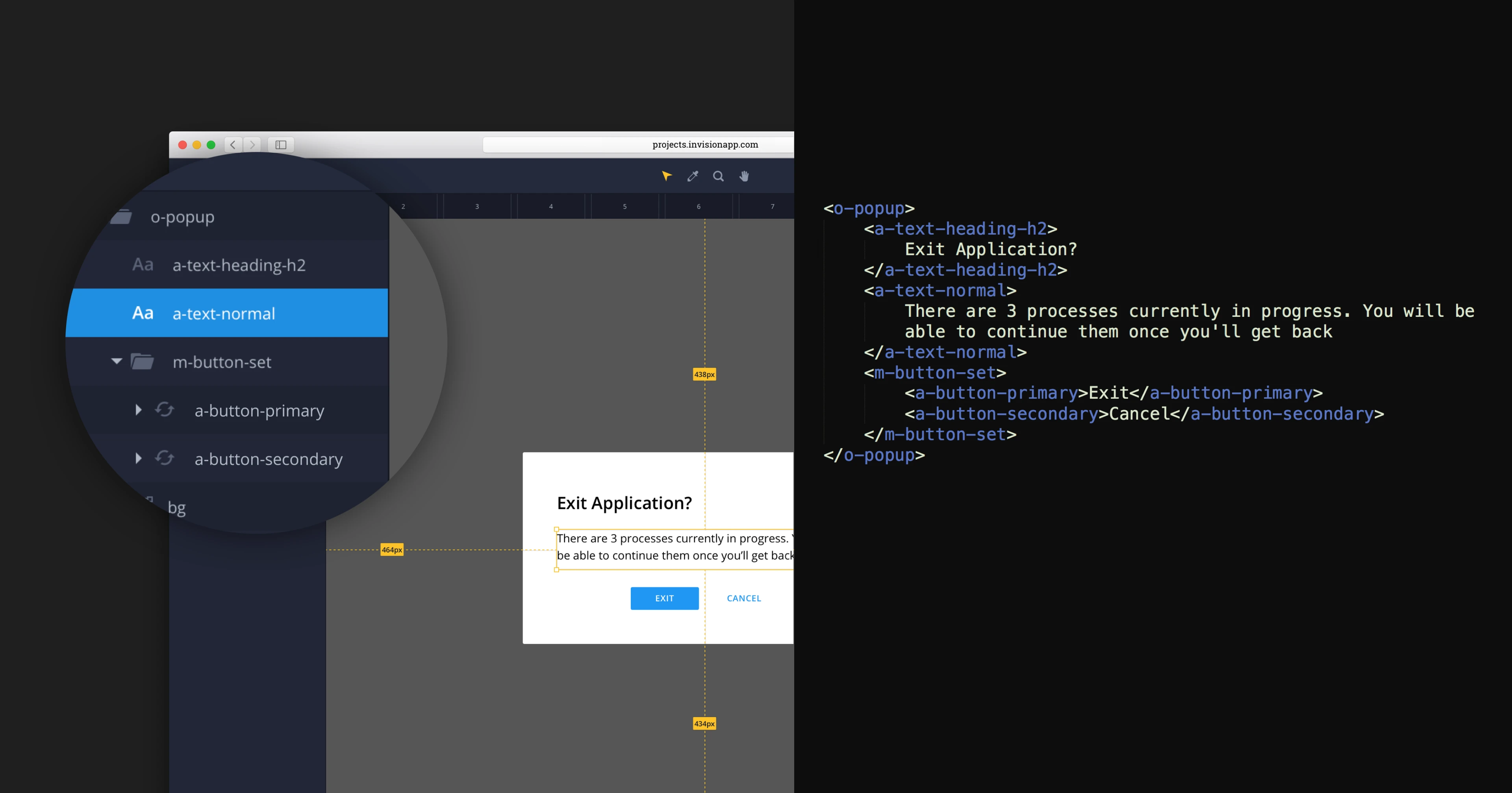 Layer structure vs code