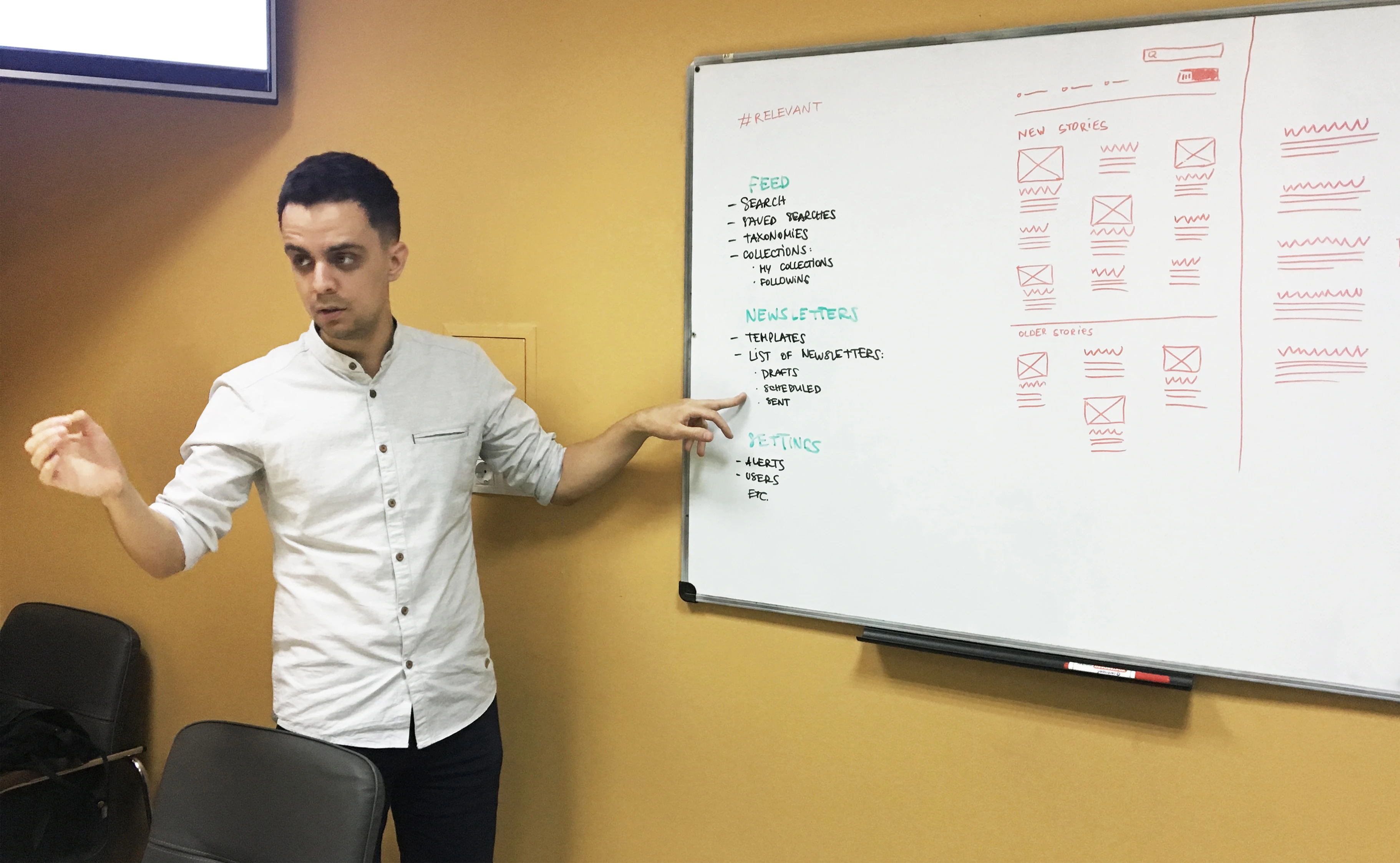 As a leader, I often needed to point at a whiteboard