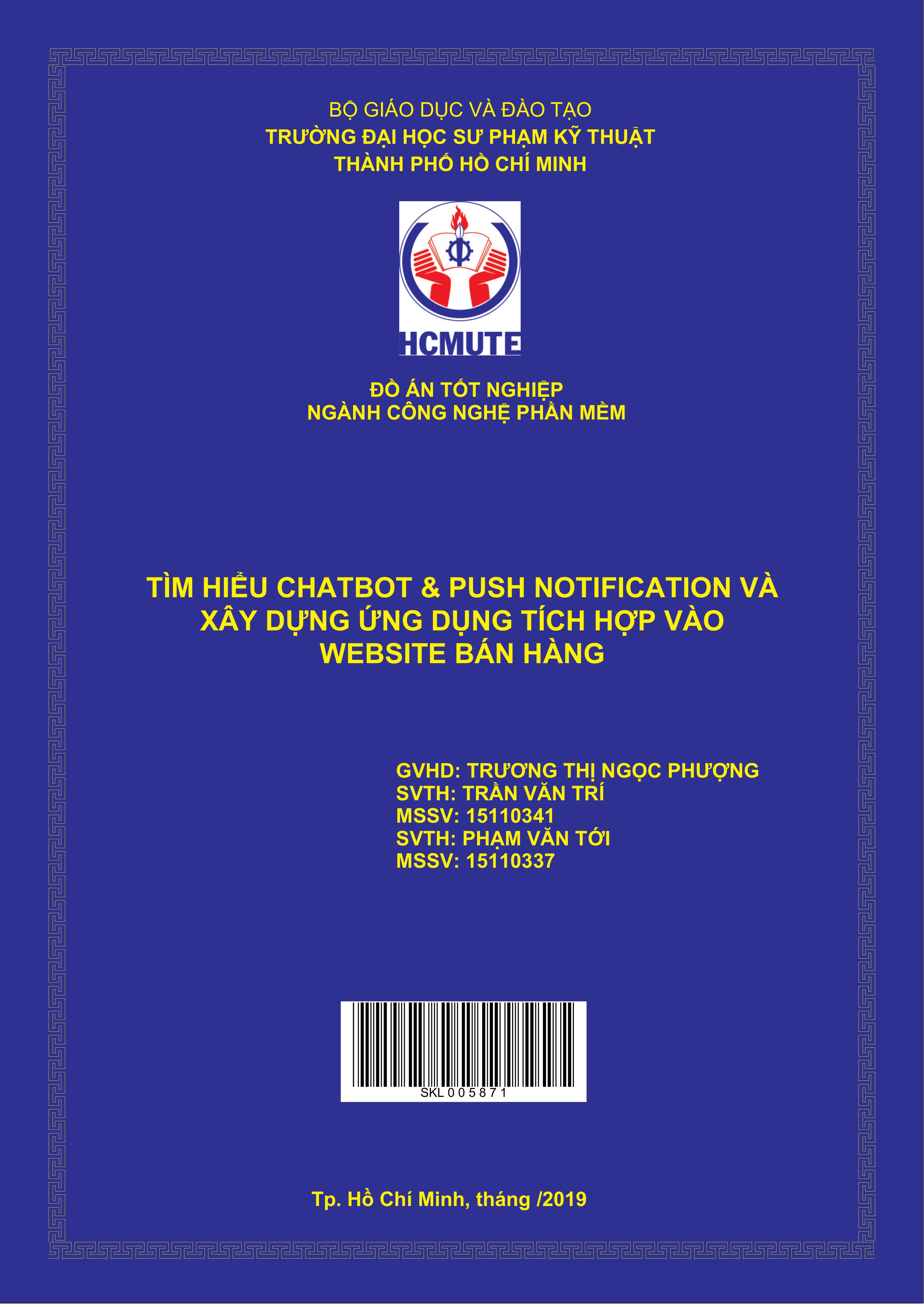(Đồ án hcmute) tìm hiểu chatbot  push notification và xây dựng ứng dụng tích hợp vào website bán