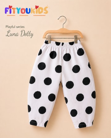 Luna Dotty celana barrel anak motif lucu Fityoukids