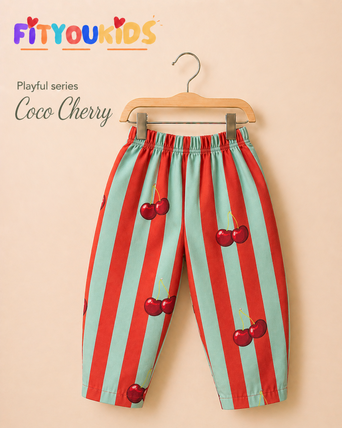 Coco Cherry celana barrel anak motif lucu Fityoukids