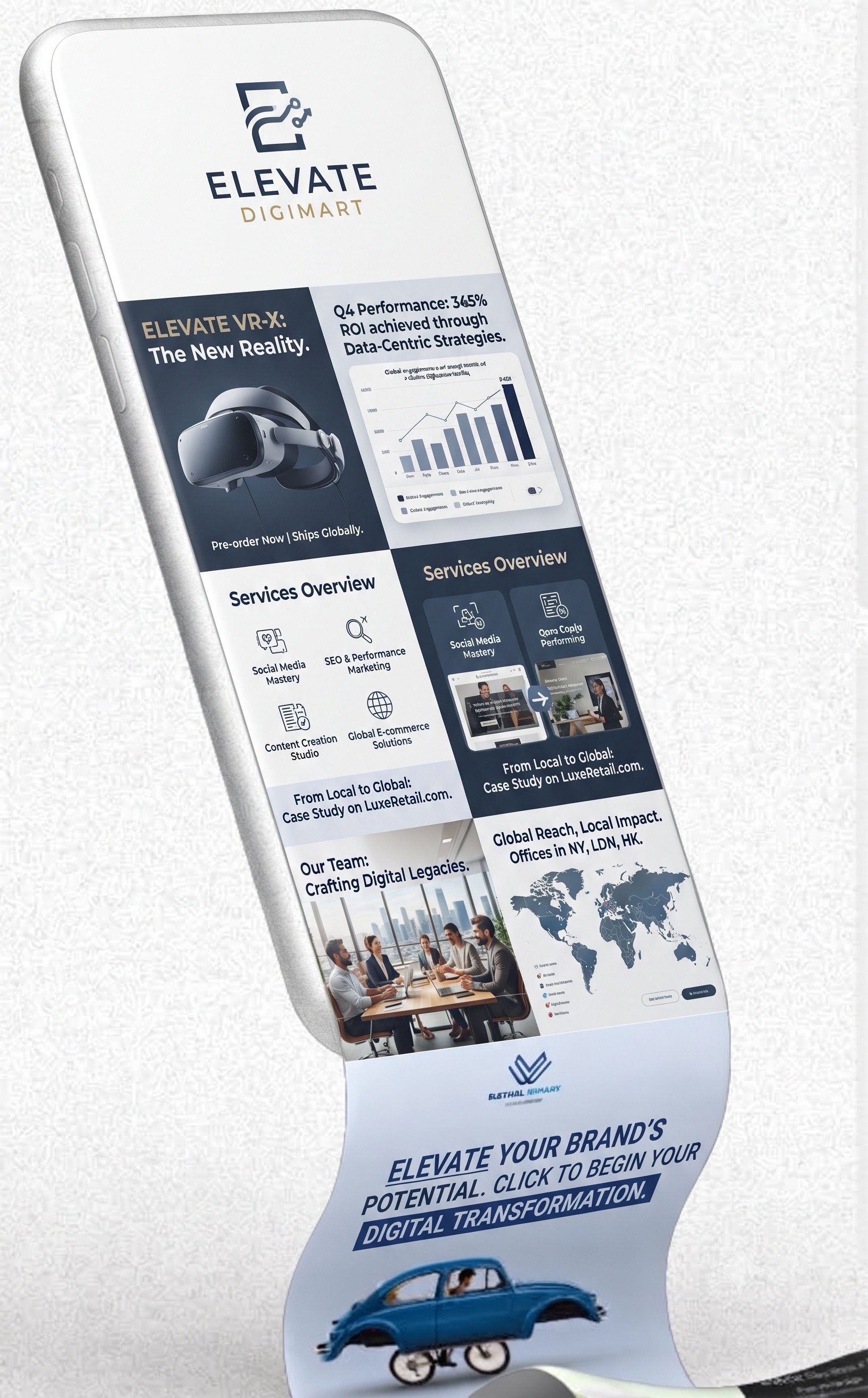 Elevate Digimart - Flexible Digital Marketing Interface Design