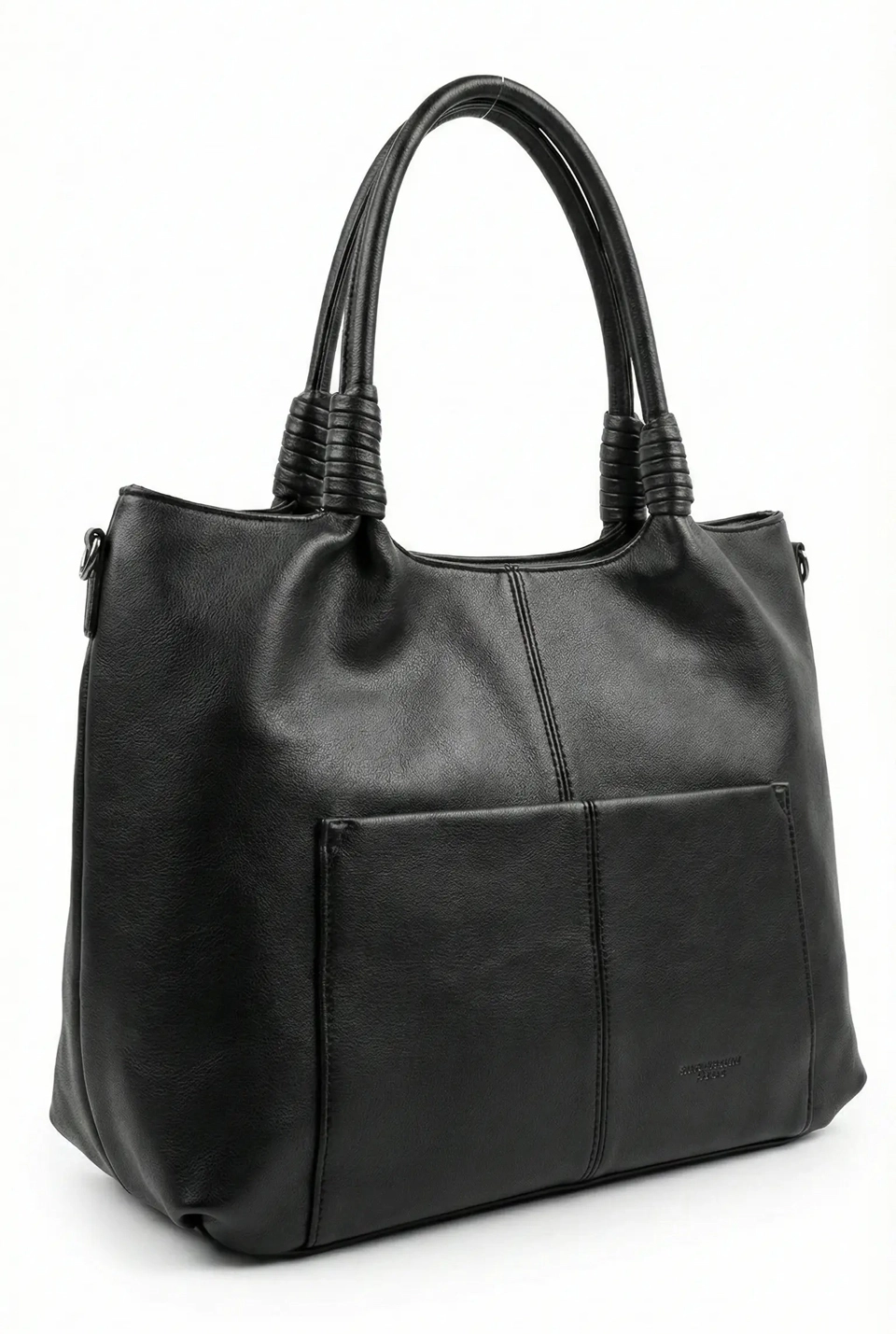 Tote Bag Noir Braided
