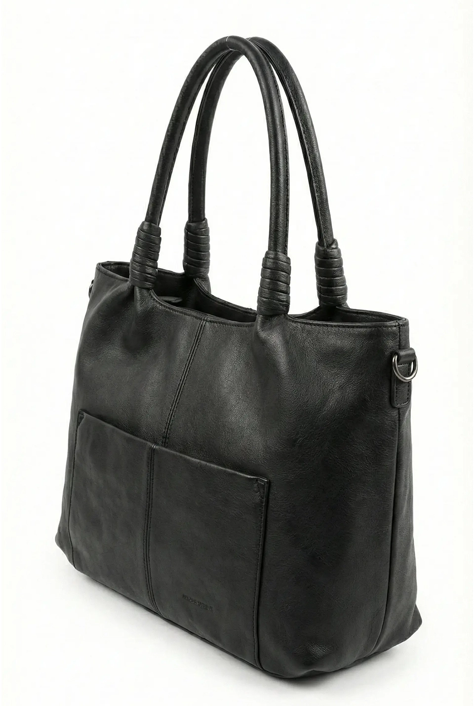 Tote Bag Noir Braided