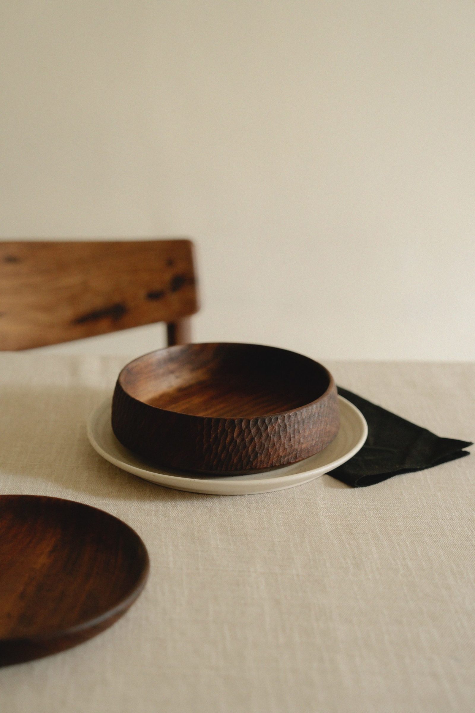 Thumbnail: wooden-serving-bowl, handcrafted-wooden-bowl, artisan-kitchenware, decorative-wooden-bowl, natural-wood-bowl, eco-conscious-decor, sustainable-homeware, textured-wood bowl, minimalist-tableware, rustic-serving-dish, organic-home-decor, premium-handmade-bowl, dining-essentials, wooden-table-styling, unique-wood-craftsmanship, Lesoiestore, Lesoie,