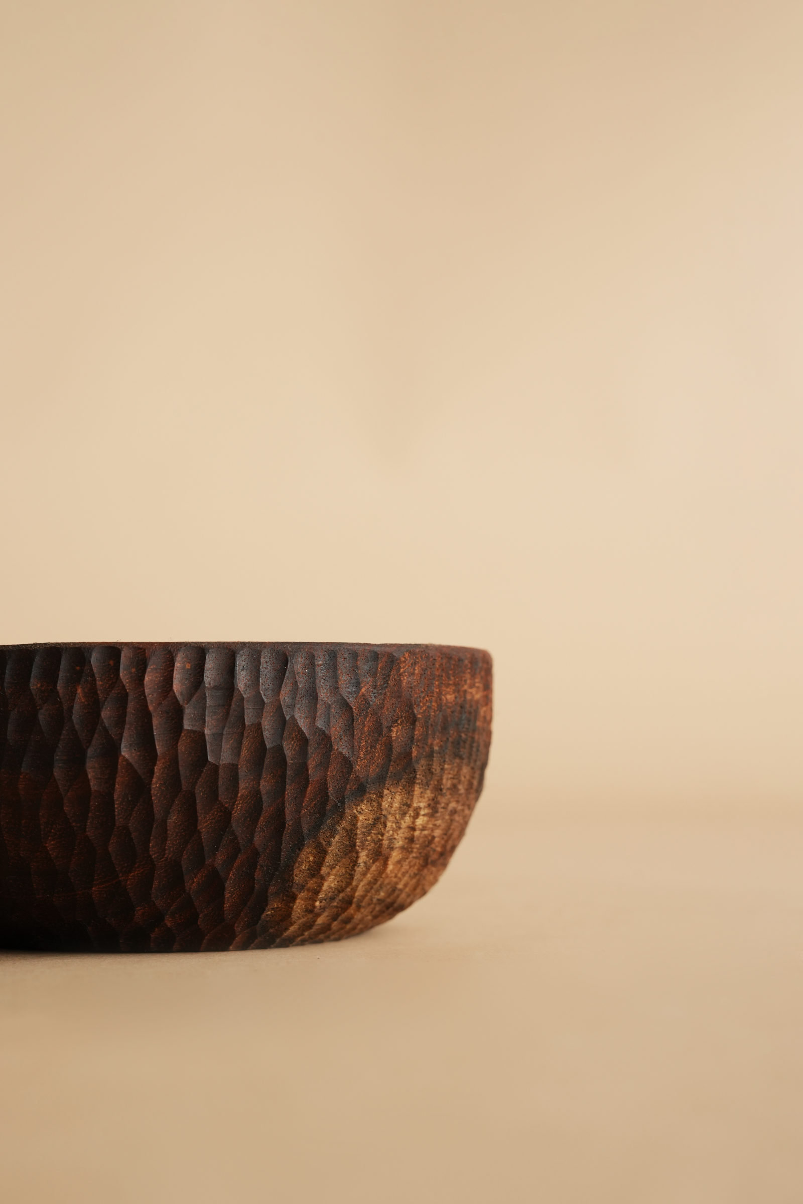 Thumbnail: Guppy-Bowl-handmade-wooden-bowl-with-hand-carved-texture,