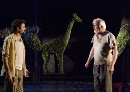 (L-R) Arian Moayed and Kevin Tighe in 'Bengal Tiger at the Baghdad Zoo.'