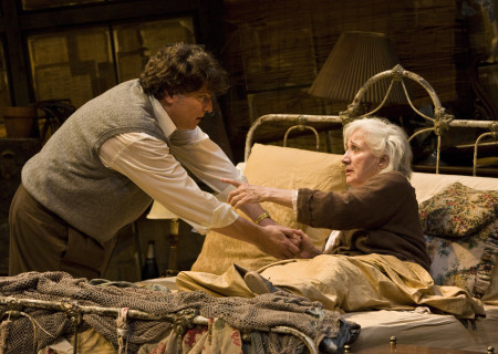 (L–R) Marco Barricelli and Olympia Dukakis in the American Conservatory Theater production of “Vigil” at the Mark Taper Forum, opening November 6 and continuing through December 18, 2011. “Vigil” is written and directed by Morris Panych.