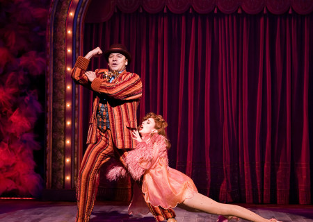 Danny Burstein and Becky Elizabeth Stout in the Kennedy Center production of “Follies” at the Ahmanson Theatre, May 9 through June 9, 2012. “Follies,” with book by James Goldman and music and lyrics by Stephen Sondheim, is directed by Eric Schaeffer with choreography by Warren Carlyle and music direction by James Moore.   