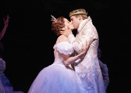 Paige Faure and Andy Huntington Jones in the national tour of 'Rodgers & Hammerstein's Cinderella' at the Ahmanson Theatre.