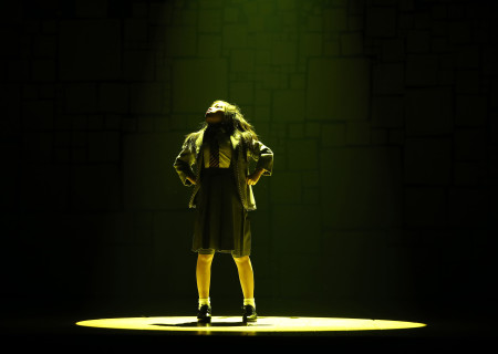 Gabby Gutierrez in the National Tour of 'Matilda The Musical' at the Ahmanson Theatre.