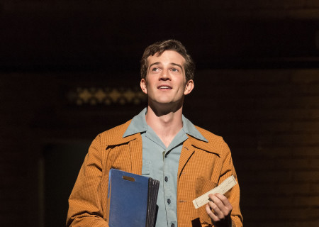 A.J. Shively in Steve Martin and Edie Brickell’s “Bright Star.” Directed by Walter Bobbie, “Bright Star” will be presented by Center Theatre Group at the Ahmanson Theatre through November 19, 2017. For tickets and information, please visit CenterTheatreGroup.org or call (213) 972-4400. Press Contact: CTGMedia@CTGLA.org / (213) 972-7376. Photo by Craig Schwartz.