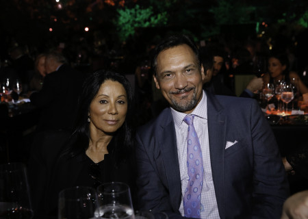 Actors Wanda De Jesus and Jimmy Smits at Center Theatre Group’s 50th Anniversary Celebration in Grand Park on Saturday, May 20, 2017, in Los Angeles, California.