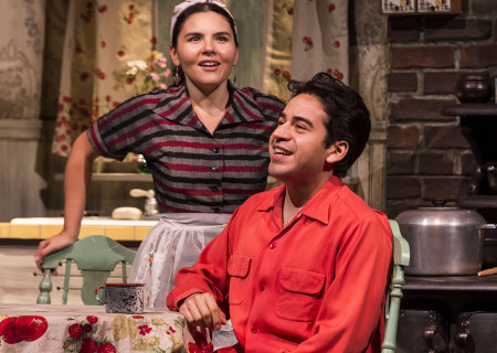 Christy Sandoval and Moises Castro in the Center Theatre Group production of Luis Valdez’s “Valley of the Heart.” Presented in association with El Teatro Campesino, “Valley of the Heart” will play through December 9 at the Mark Taper Forum. For tickets and information, please visit CenterTheatreGroup.org or call (213) 628-2772. Media Contact: CTGMedia@CTGLA.org / (213) 972-7376. Photo by Craig Schwartz.