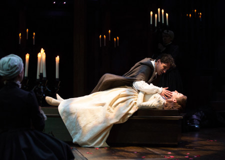 Antoine Yared as Romeo and Sara Farb as Juliet in Romeo and Juliet in Stratford Festival’s “Romeo and Juliet” available on Center Theatre Group’s Digital Stage. Press Contact: CTGMedia@CTGLA.org. Photography by Cylla von Tiedemann.