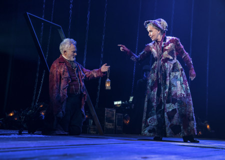 Bradley Whitford and Kate Burton in 'A Christmas Carol.' Photo by Joan Marcus.