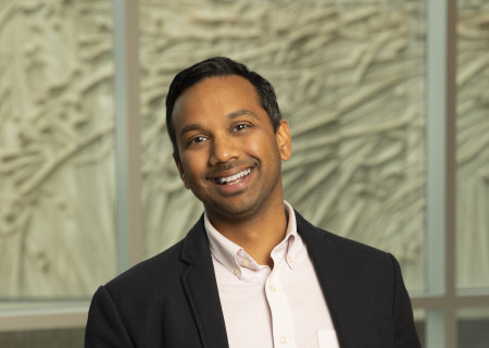 Incoming Center Theatre Group Artistic Director Snehal Desai at the Ahmanson Theatre.  <br />
Photo credit: Kim Newmoney